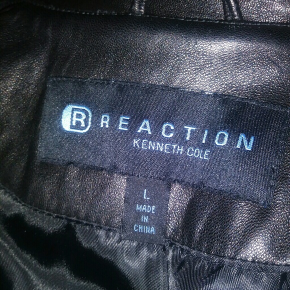 Kenneth Cole Reaction Leather Jacket size Large - Picture 4 of 5